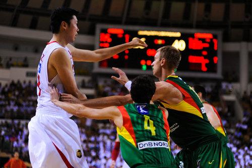 男篮中国vs立陶宛世锦赛